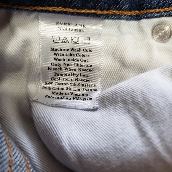 Everlane High Rise Dark Wash Ankle Jeans Size 27 - Picture 8 of 14